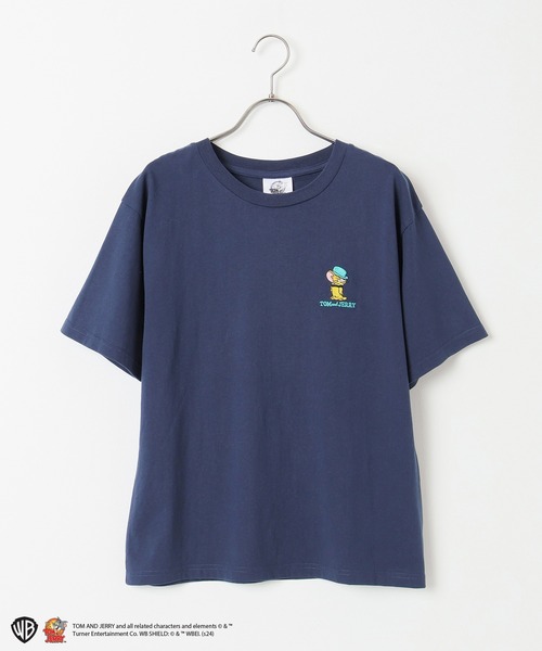 Honeys(ハニーズ)の「トムとジェリー/Tシャツ(Tシャツ/カットソー・レディース・ネイビー/ホワイト/マスタード/スミクロ・LL/S/M/L)」の17枚目の写真