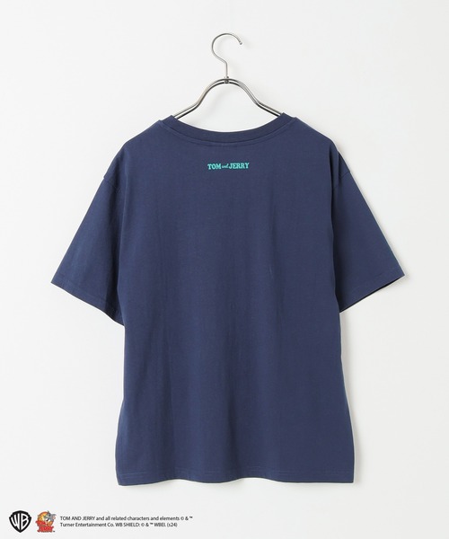 Honeys(ハニーズ)の「トムとジェリー/Tシャツ(Tシャツ/カットソー・レディース・ネイビー/ホワイト/マスタード/スミクロ・LL/S/M/L)」の16枚目の写真