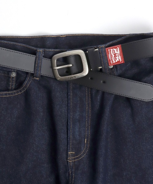Levi's(リーバイス)の「Levi's/リーバイス 35mm 本革 スクエアギャリソン型 レザーベルト(ベルト・メンズ・ブラック/ダークブラウン/ブラウン・FREE)」の13枚目の写真