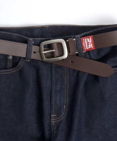 Levi's(リーバイス)の「Levi's/リーバイス 35mm 本革 スクエアギャリソン型 レザーベルト(ベルト・メンズ・ブラック/ダークブラウン/ブラウン・FREE)」の14枚目の写真