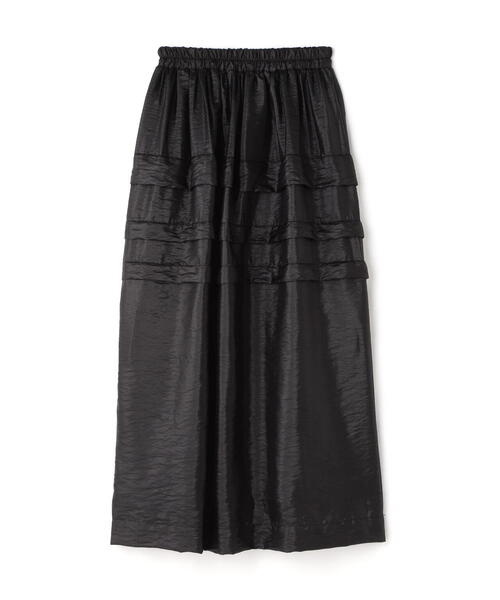 N.（N. Natural Beauty Basic）（エヌエヌナチュラルビューティーベーシック）の「◆シアータックティアードスカート（スカート・レディース・ブラック/グレイッシュベージュ・MEDIUM）」の21枚目の写真