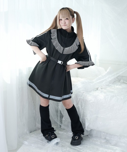 Pal elfy（パルエルフィー）の「ジャージワンピース（ワンピース