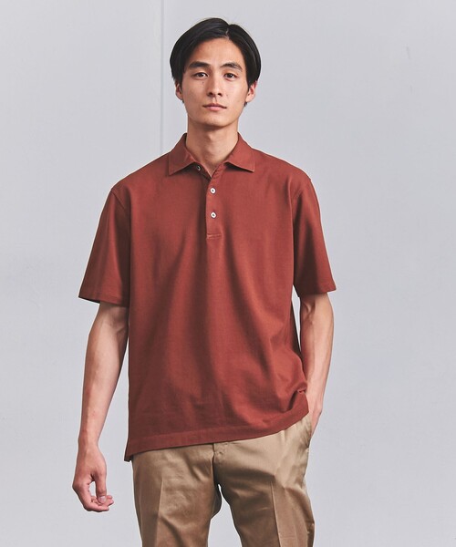 UNITED ARROWS（ユナイテッドアローズ）の「カノコ ガーメントダイ ポロシャツ（ポロシャツ・メンズ・ネイビー/グレー/コバルトブルー/オレンジ系その他・S/M/L/XL）」の4枚目の写真