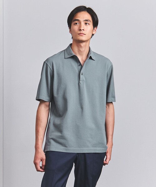 UNITED ARROWS（ユナイテッドアローズ）の「カノコ ガーメントダイ ポロシャツ（ポロシャツ・メンズ・ネイビー/グレー/コバルトブルー/オレンジ系その他・S/M/L/XL）」の3枚目の写真