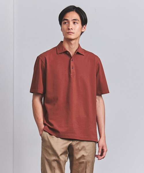 UNITED ARROWS（ユナイテッドアローズ）の「カノコ ガーメントダイ ポロシャツ（ポロシャツ・メンズ・ネイビー/グレー/コバルトブルー/オレンジ系その他・S/M/L/XL）」の5枚目の写真