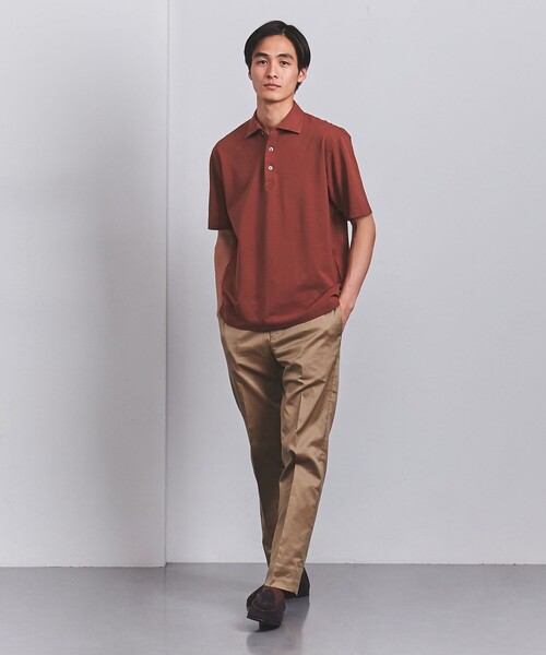 UNITED ARROWS（ユナイテッドアローズ）の「カノコ ガーメントダイ ポロシャツ（ポロシャツ・メンズ・ネイビー/グレー/コバルトブルー/オレンジ系その他・S/M/L/XL）」の6枚目の写真