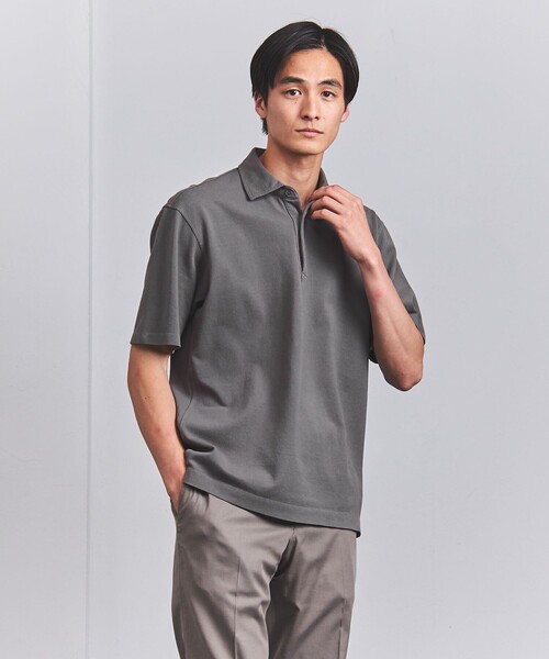 UNITED ARROWS（ユナイテッドアローズ）の「カノコ ガーメントダイ ポロシャツ（ポロシャツ・メンズ・ネイビー/グレー/コバルトブルー/オレンジ系その他・S/M/L/XL）」の7枚目の写真