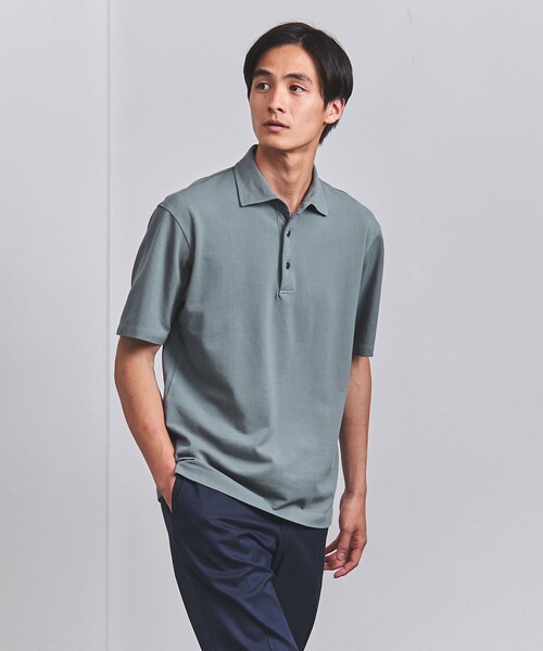 UNITED ARROWS（ユナイテッドアローズ）の「カノコ ガーメントダイ ポロシャツ（ポロシャツ・メンズ・ネイビー/グレー/コバルトブルー/オレンジ系その他・S/M/L/XL）」の8枚目の写真