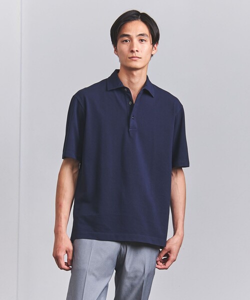 UNITED ARROWS（ユナイテッドアローズ）の「カノコ ガーメントダイ ポロシャツ（ポロシャツ・メンズ・ネイビー/グレー/コバルトブルー/オレンジ系その他・S/M/L/XL）」の9枚目の写真