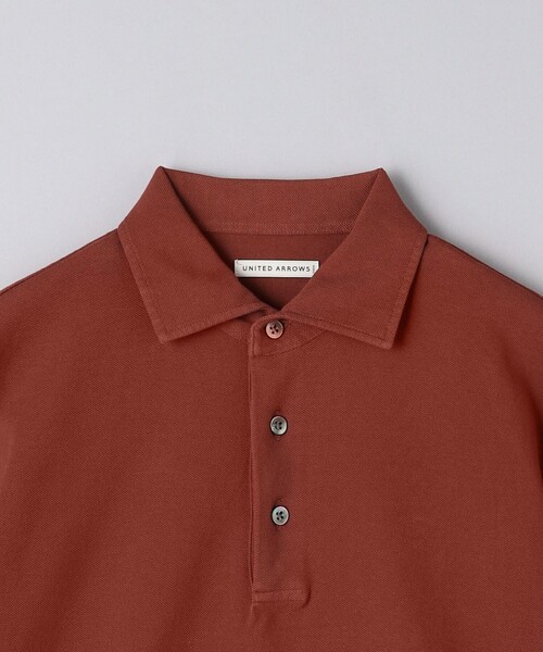 UNITED ARROWS（ユナイテッドアローズ）の「カノコ ガーメントダイ ポロシャツ（ポロシャツ・メンズ・ネイビー/グレー/コバルトブルー/オレンジ系その他・S/M/L/XL）」の16枚目の写真