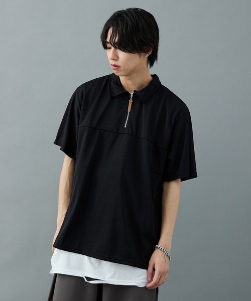 CELENA(セレナ)の「【CELENA】ハーフジップカットソー(Tシャツ/カットソー・メンズ・ホワイト/ブラック・L/M)」の11枚目の写真