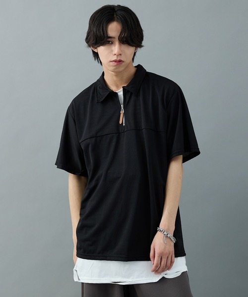 CELENA(セレナ)の「【CELENA】ハーフジップカットソー(Tシャツ/カットソー・メンズ・ホワイト/ブラック・L/M)」の13枚目の写真