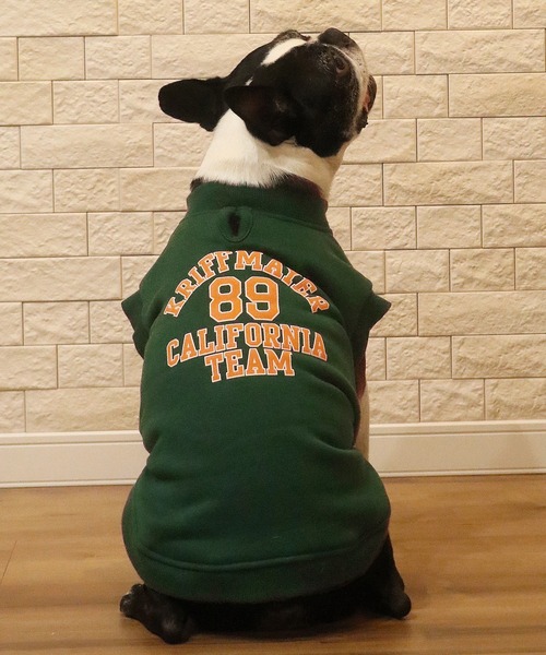 KRIFF MAYER（クリフメイヤー）の「【犬服・ドッグウェア】ロゴスウェットクルー（ペットウェア・レディース・オートミール/マスタード/グリーン/カラフル/ブラック/グレー・SMALL/MEDIUM/LARGE/X-LARGE）」の15枚目の写真