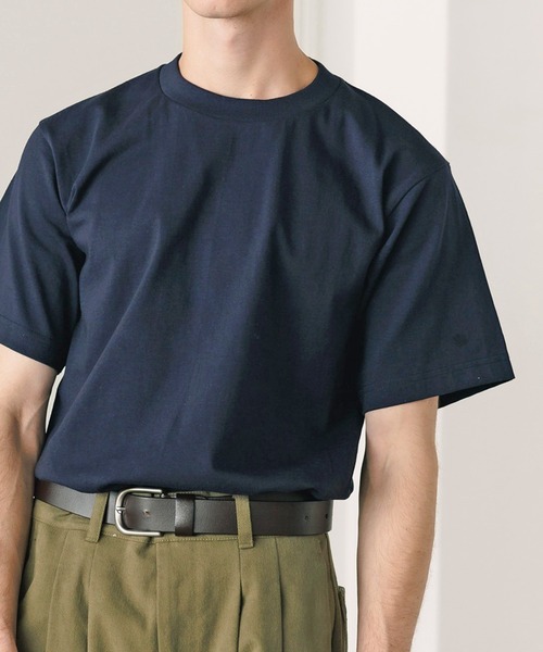 ROOPTOKYO（ループトウキョウ）の「PRO5/プロファイブ S/S SUPER HEAVY 半袖Tシャツ ヘビーウェイト 無地T（Tシャツ/カットソー・メンズ・カーキ/ネイビー/ホワイト/チャコールグレー/ブラック/ブラウン・S/M/L/XL）」の6枚目の写真