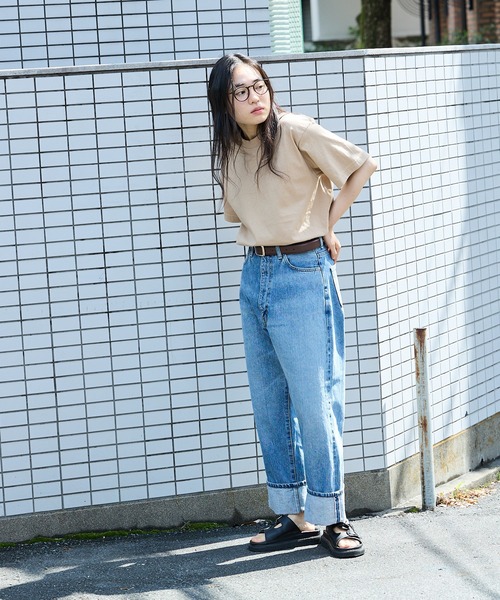 ROOPTOKYO（ループトウキョウ）の「PRO5/プロファイブ S/S SUPER HEAVY 半袖Tシャツ ヘビーウェイト 無地T（Tシャツ/カットソー・メンズ・カーキ/ネイビー/ホワイト/チャコールグレー/ブラック/ブラウン・S/M/L/XL）」の8枚目の写真