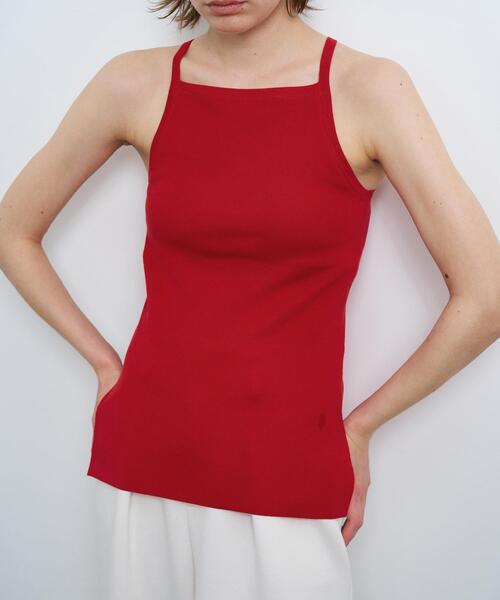 LANVIN en Bleu（ランバンオンブルー）の「アメリカンスリーブトップス（キャミソール・レディース・レッド/ブラック/グレー・38）」の7枚目の写真