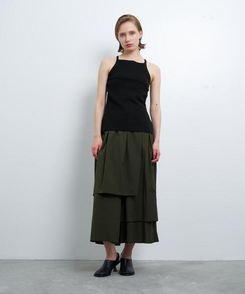 LANVIN en Bleu（ランバンオンブルー）の「アメリカンスリーブトップス（キャミソール・レディース・レッド/ブラック/グレー・38）」の9枚目の写真