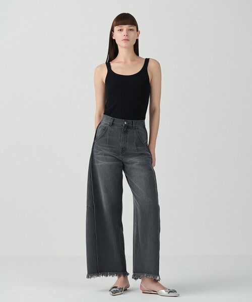 GRACE CONTINENTAL(グレースコンチネンタル)の「シルクカシミヤタンクトップ(タンクトップ・レディース・グレー/ホワイト/ブラック・36)」の5枚目の写真