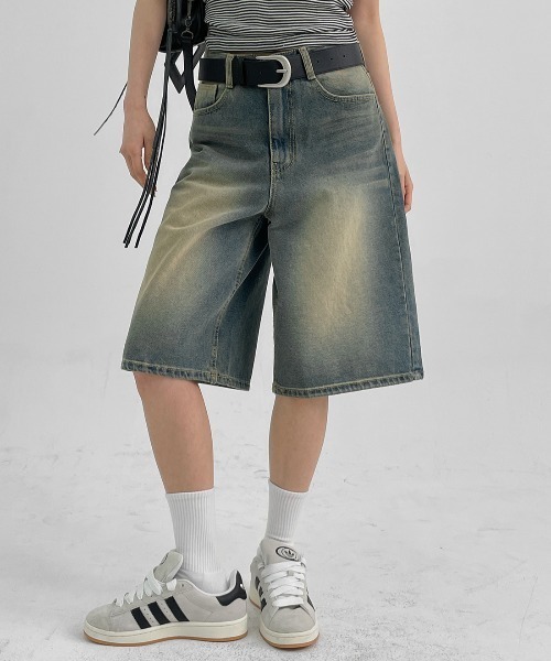 BLACKUP（ブラックアップ）の「[MADE]  ペストバミューダデニムパンツ（デニムパンツ・レディース・ブルー・LARGE/MEDIUM/SMALL）」の4枚目の写真