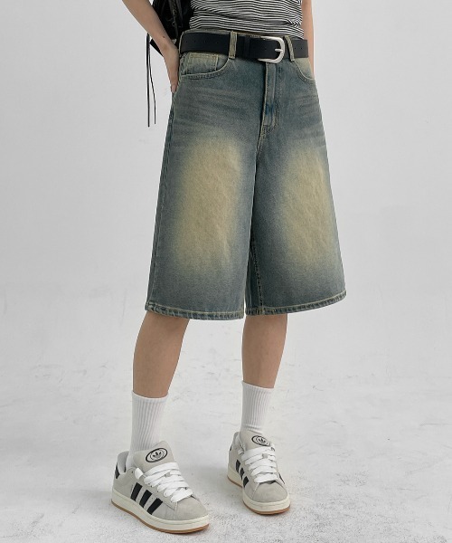 BLACKUP（ブラックアップ）の「[MADE]  ペストバミューダデニムパンツ（デニムパンツ・レディース・ブルー・LARGE/MEDIUM/SMALL）」の3枚目の写真