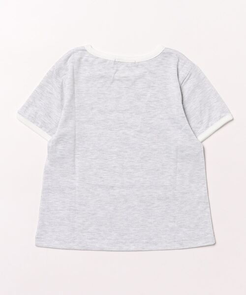 mil(ミル)の「【キッズサイズ】ロゴリンガーTシャツ【親子おそろい・プレゼントにも】(Tシャツ/カットソー・キッズ・オレンジ/ミント/グレイッシュベージュ/アッシュグレー・110㎝/130㎝/90㎝)」の15枚目の写真