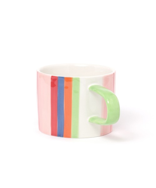 電子レンジ・食洗機OK]BF JUICY COLORS ストライプマグ（グラス