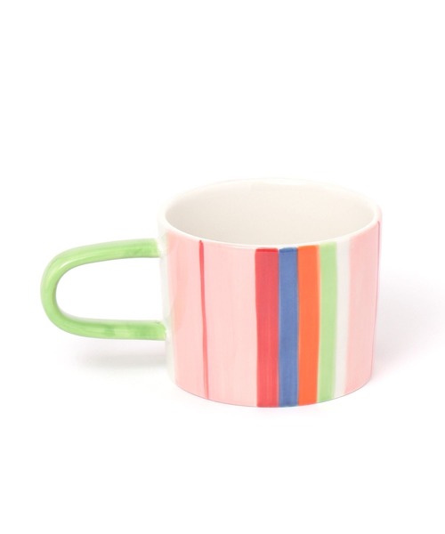 電子レンジ・食洗機OK]BF JUICY COLORS ストライプマグ（グラス