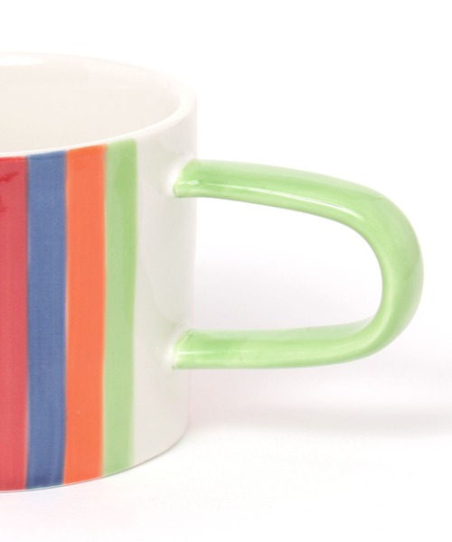 電子レンジ・食洗機OK]BF JUICY COLORS ストライプマグ（グラス