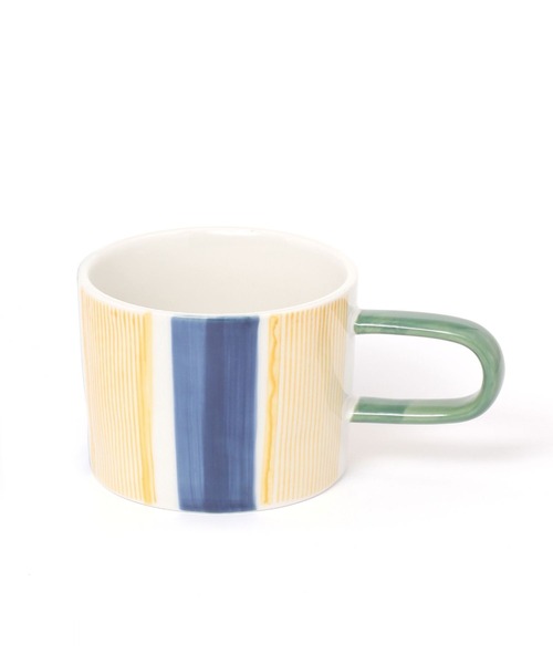 電子レンジ・食洗機OK]BF JUICY COLORS ストライプマグ（グラス