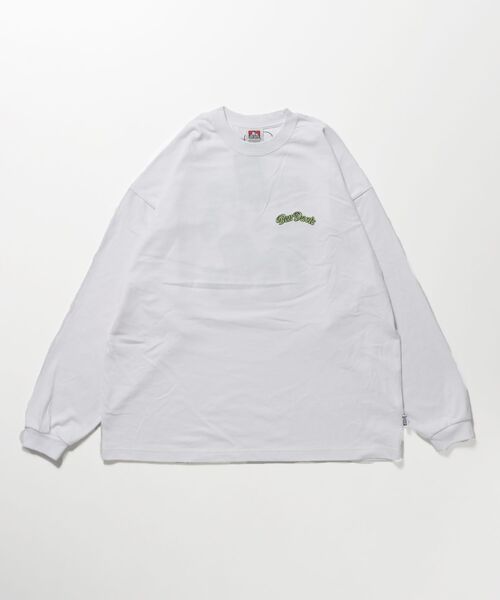 BEN DAVIS/WHITE LABEL(ベンデイビス ホワイトラベル)の「【BEN DAVIS(ベンデイビス)】GARDENING EMB BRUSHED LS/ クルーネック 長袖 ロンT サークルロゴ ドローコード(Tシャツ/カットソー・メンズ・ホワイト/ブラック/カーキ・MEDIUM/LARGE/X-LARGE)」の8枚目の写真