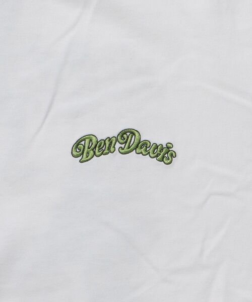 BEN DAVIS/WHITE LABEL(ベンデイビス ホワイトラベル)の「【BEN DAVIS(ベンデイビス)】GARDENING EMB BRUSHED LS/ クルーネック 長袖 ロンT サークルロゴ ドローコード(Tシャツ/カットソー・メンズ・ホワイト/ブラック/カーキ・MEDIUM/LARGE/X-LARGE)」の9枚目の写真