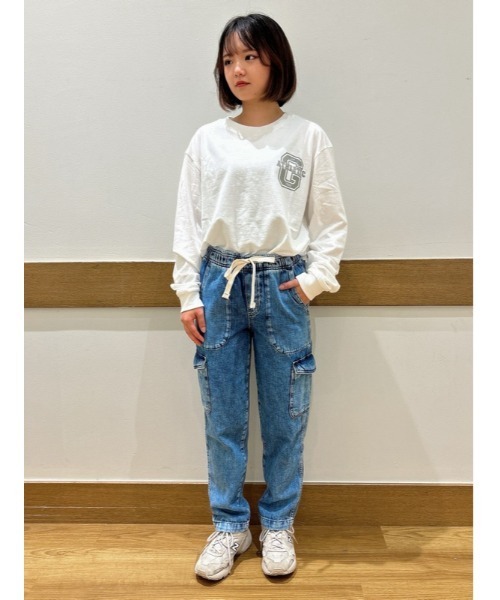 GAP（ギャップ）の「Gap Athleticロゴ グラフィック Tシャツ(ユニセックス)（Tシャツ/カットソー・メンズ・オフホワイト/ベージュ/レッド/ブルー/ブラック・S/M/XS/L/XL）」の14枚目の写真