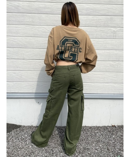 GAP（ギャップ）の「Gap Athleticロゴ グラフィック Tシャツ(ユニセックス)（Tシャツ/カットソー・メンズ・オフホワイト/ベージュ/レッド/ブルー/ブラック・S/M/XS/L/XL）」の21枚目の写真