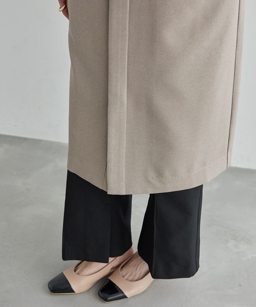 ROPE' PICNIC（ロペピクニック）の「スリーブレスロングジレ/セットアップ対応・リンクコーデ（ベスト・レディース・ベージュ/チャコールグレー・38）」の21枚目の写真