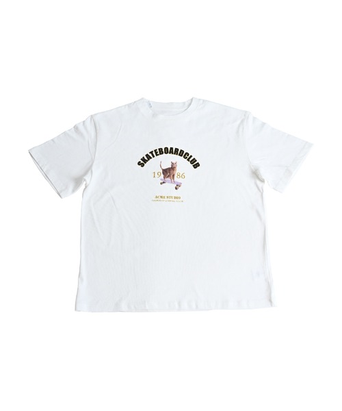 MARAI（マーライ）の「キャットロゴプリントTシャツ 半袖（Tシャツ/カットソー・レディース・ネイビー/ホワイト・FREE）」の20枚目の写真