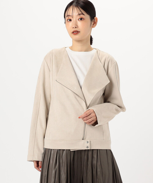 blackmeans スウェード ノースリーブライダースジャケット blackmeans - 945-71TJ44-5 (BLACK/SILVER ZIP) | HAZE