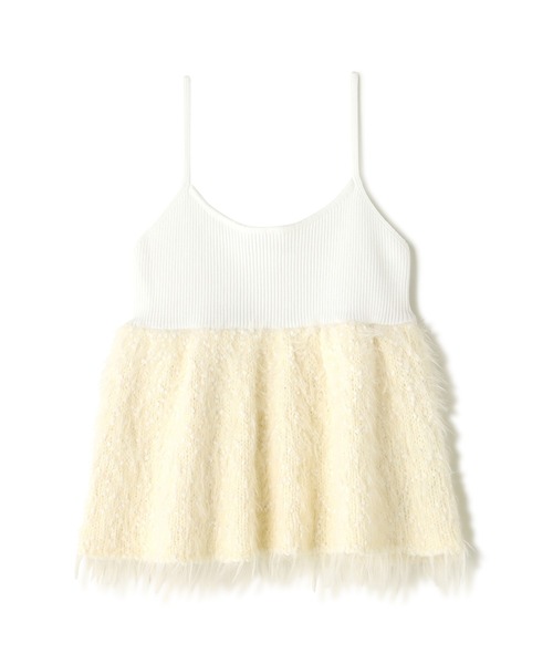 NATURAL BEAUTY BASIC（ナチュラルビューティーベーシック）の「◇ポップコーンシャギーニットキャミソール（キャミソール・レディース・チャコールグレー/オフホワイト・FREE）」の22枚目の写真