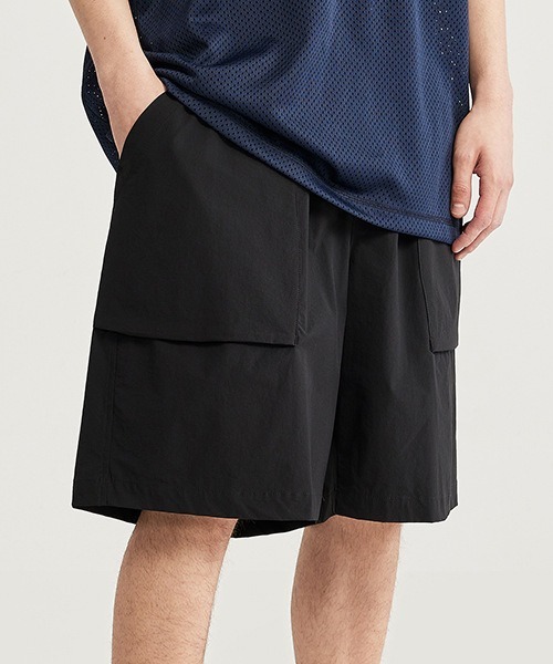 rehacer(レアセル)の「R. : Stretch Sports Easy Shorts(その他パンツ・メンズ・ブラック/パープル・MEDIUM/X-LARGE/LARGE)」の2枚目の写真