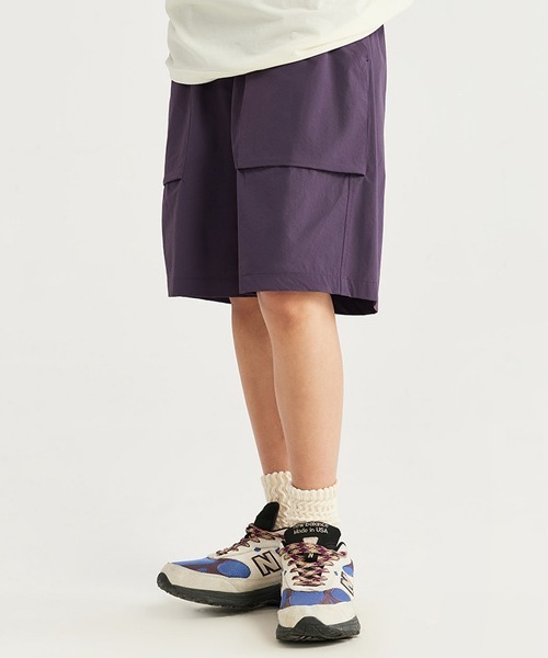 rehacer(レアセル)の「R. : Stretch Sports Easy Shorts(その他パンツ・メンズ・ブラック/パープル・MEDIUM/X-LARGE/LARGE)」の5枚目の写真