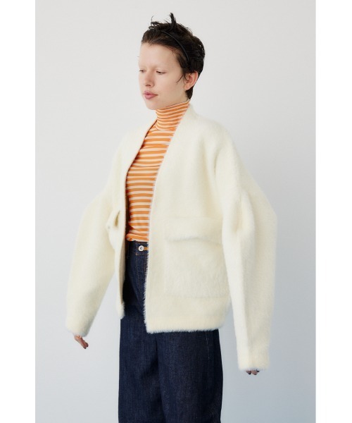 HeRIN.CYE(ヘリンドットサイ)の「Shaggy cardigan シャギーカーディガン(カーディガン/ボレロ・レディース・ホワイト/ブラック/ライトブルー・FREE)」の17枚目の写真