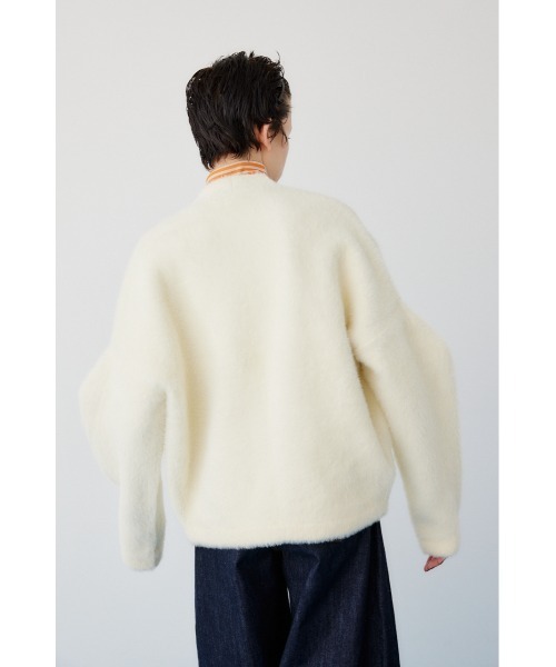 HeRIN.CYE(ヘリンドットサイ)の「Shaggy cardigan シャギーカーディガン(カーディガン/ボレロ・レディース・ホワイト/ブラック/ライトブルー・FREE)」の18枚目の写真