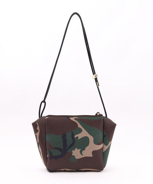 COOCO（クーコ）の「ＳＭＩＬＥＹ　ダイバー素材ショルダーバッグ（ショルダーバッグ・レディース・カモフラージュ/ベージュ/ブラック・FREE）」の17枚目の写真
