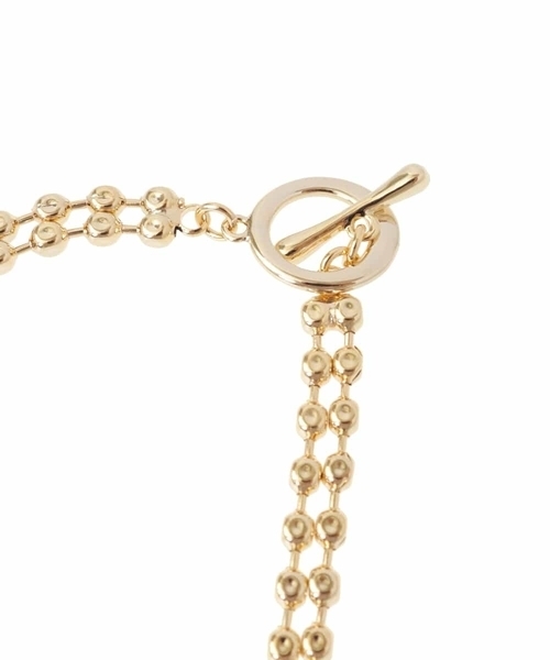 a.v.v（アーヴェヴェ）の「ボール二連マンテルネックレス（ネックレス・レディース・ゴールド/シルバー・38）」の7枚目の写真