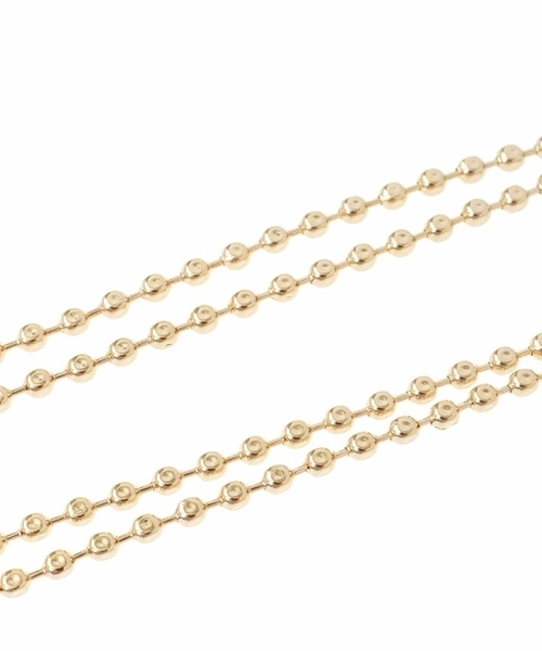 a.v.v（アーヴェヴェ）の「ボール二連マンテルネックレス（ネックレス・レディース・ゴールド/シルバー・38）」の8枚目の写真