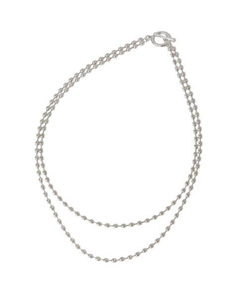 a.v.v（アーヴェヴェ）の「ボール二連マンテルネックレス（ネックレス・レディース・ゴールド/シルバー・38）」の10枚目の写真