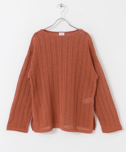 URBAN RESEARCH DOORS（アーバンリサーチドアーズ）の「ウォッシャブル透かし編みニット（ニット/セーター・レディース・ブラック/オレンジ・MEDIUM）」の16枚目の写真