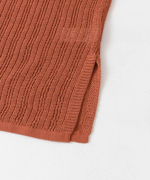 URBAN RESEARCH DOORS（アーバンリサーチドアーズ）の「ウォッシャブル透かし編みニット（ニット/セーター・レディース・ブラック/オレンジ・MEDIUM）」の17枚目の写真