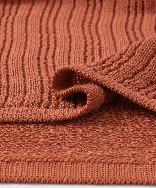 URBAN RESEARCH DOORS（アーバンリサーチドアーズ）の「ウォッシャブル透かし編みニット（ニット/セーター・レディース・ブラック/オレンジ・MEDIUM）」の19枚目の写真