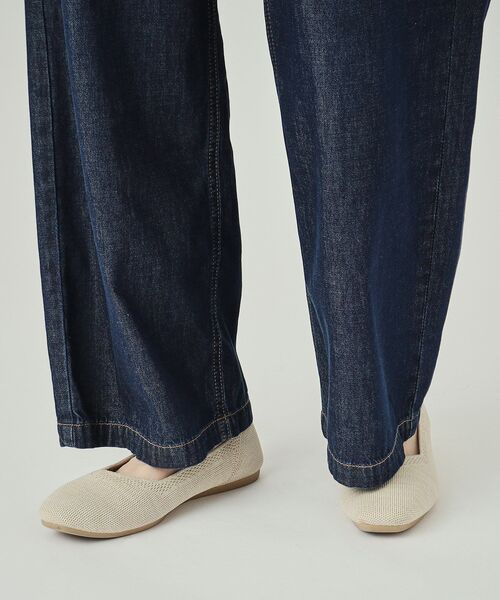 SHOO・LA・RUE（シューラルー）の「◆【洗える】大人カジュアルコーデに やわらかワイドデニムパンツ（デニムパンツ・レディース・ブルー/ネイビー・04/02/03）」の17枚目の写真