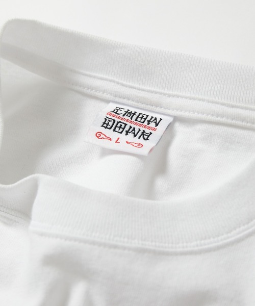 FREAK'S STORE（フリークスストア）の「限定展開 CHOW DOWN/チャウダウン ワイドシルエット ワンポイント刺繍 クルーネック ロングスリーブTシャツ（Tシャツ/カットソー・メンズ・チャコールグレー/グレー/ブラック/ホワイト/ネイビー・MEDIUM/SMALL/LARGE）」の19枚目の写真